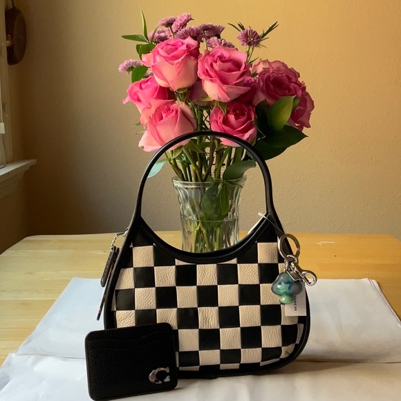 ๐ค๐๐ค COACH COACHTOPIA ERGO SHOULDER BAG WITH CHECKERBOARD PRINT ๐ค๐๐ค NWT - Picture 3 of 16